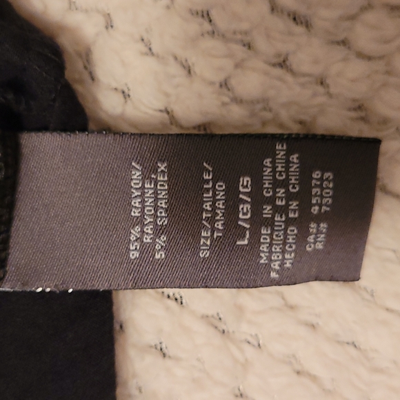 Black top with beaded detail on shoulder - Picture 3 of 3